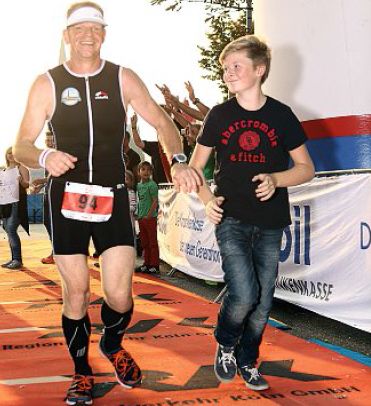 Markus Primke mit seinem Sohn Joris