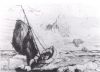 Tjalk im Sturm - 1940 - Radierung - 12 x 18 cm