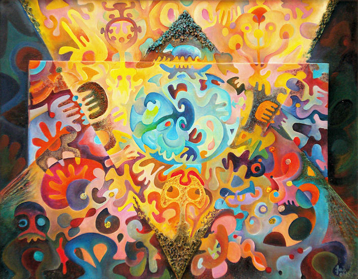 "Das von oben und das von unten" (04/55 - 61 x 52)