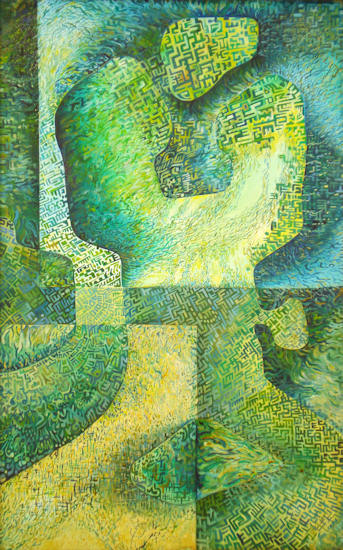 "Versuch in Grün" (00/30 - 50 x 80)