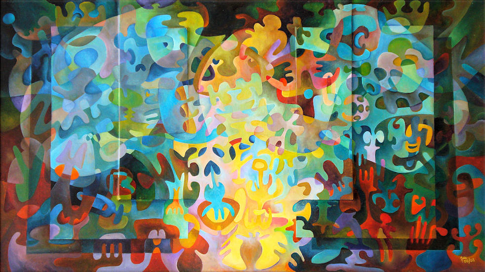 "Die Geburt des Lichtes" (04/50 - 100 x 60) "Die Geburt des Lichtes" (04/50 - 100 x 60)