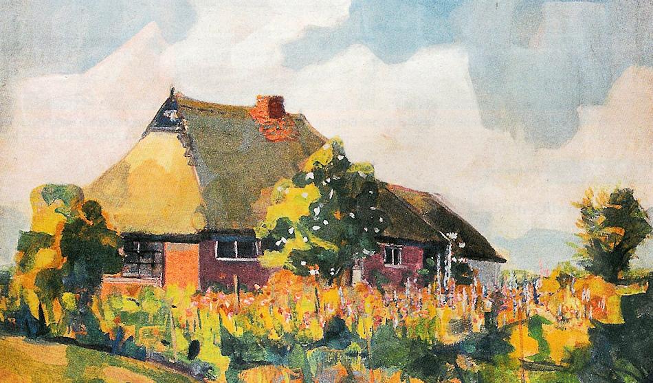 Das "Künstlerhaus" in Arle (um 1954)